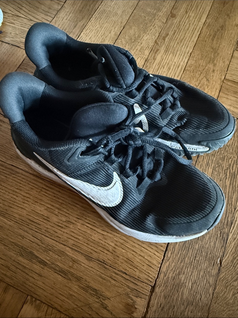 Nike Black with White Swoosh Athletic Sneakers
